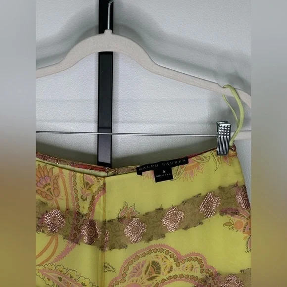 Ralph Lauren Black Label - SilkMetallic Blend - Sheer Pants - Gorgeous Wide Leg - Picture 3 of 6